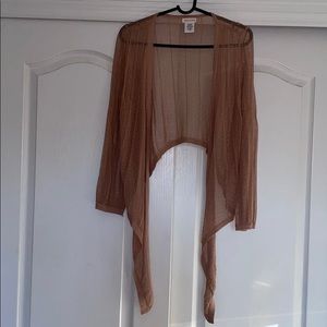 Main Strip Fishnet Jacket Top